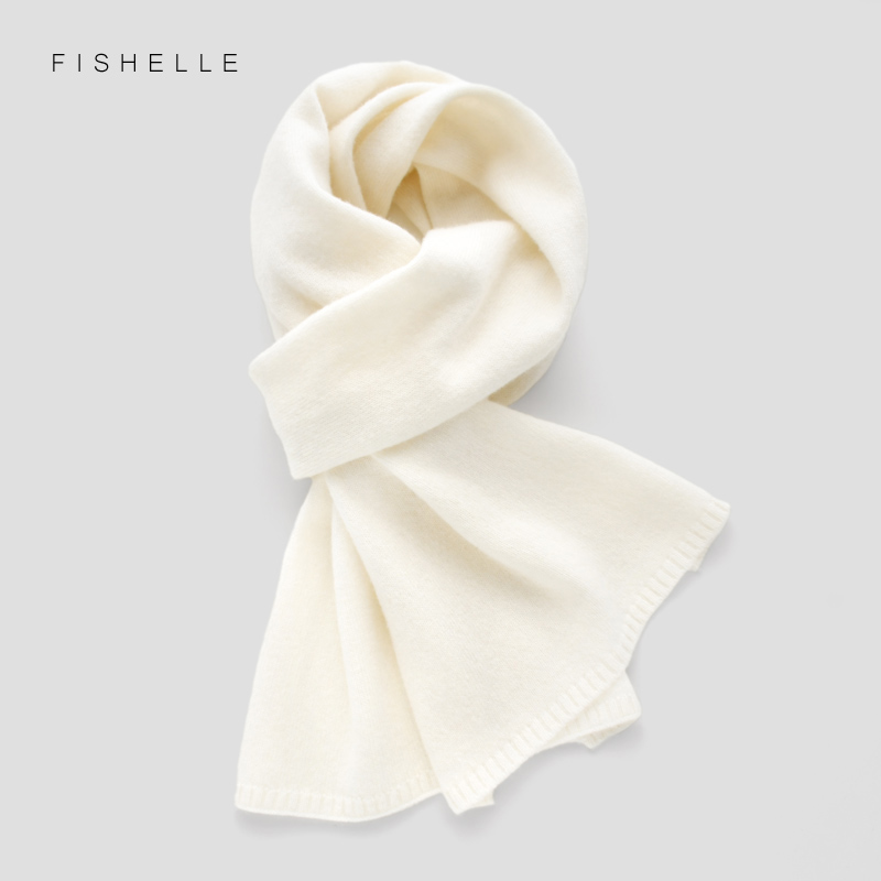 Wool Scarf Men - Beyaz Yün Eşarplar Kadınlar Kışlık Örme