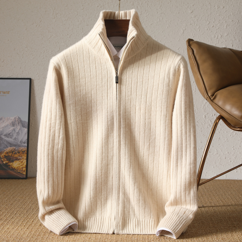 Wool Coat Peacoat - Erkekler % 100% Merinos Yünü Stand-Up
