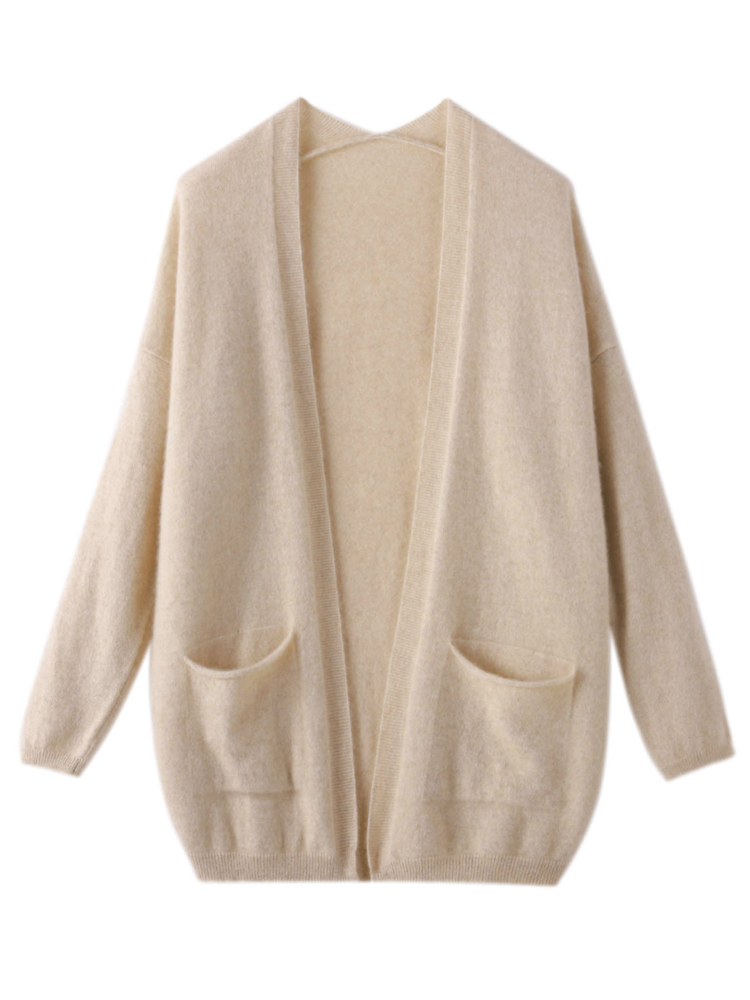 Wool Coat Peacoat - Bahar sonbahar yeni kadın hırka kazak