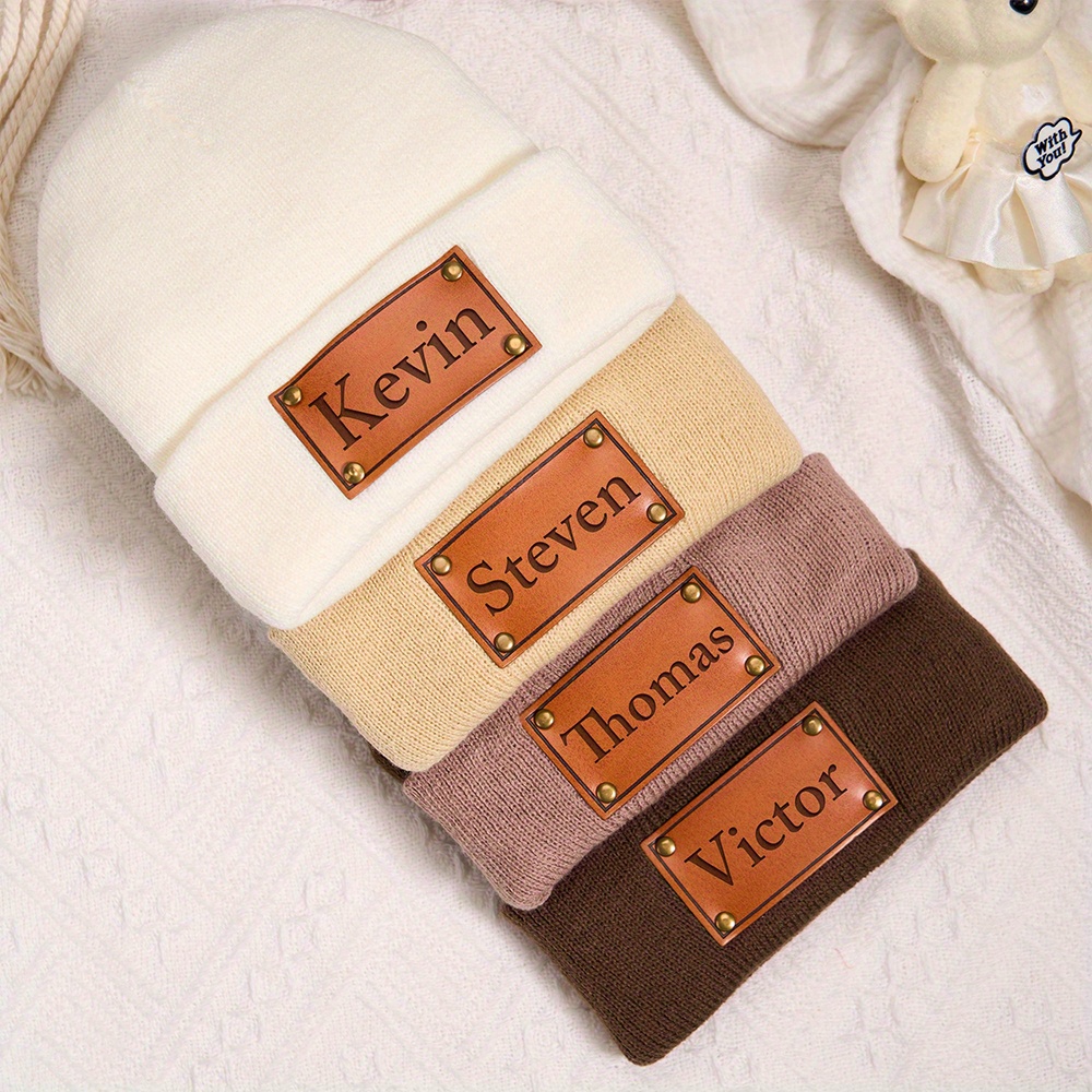 Özel Deri Yama Detaylı Bere, Ü - Knit Beanie Hat Warm incelemesi ve fiyatı