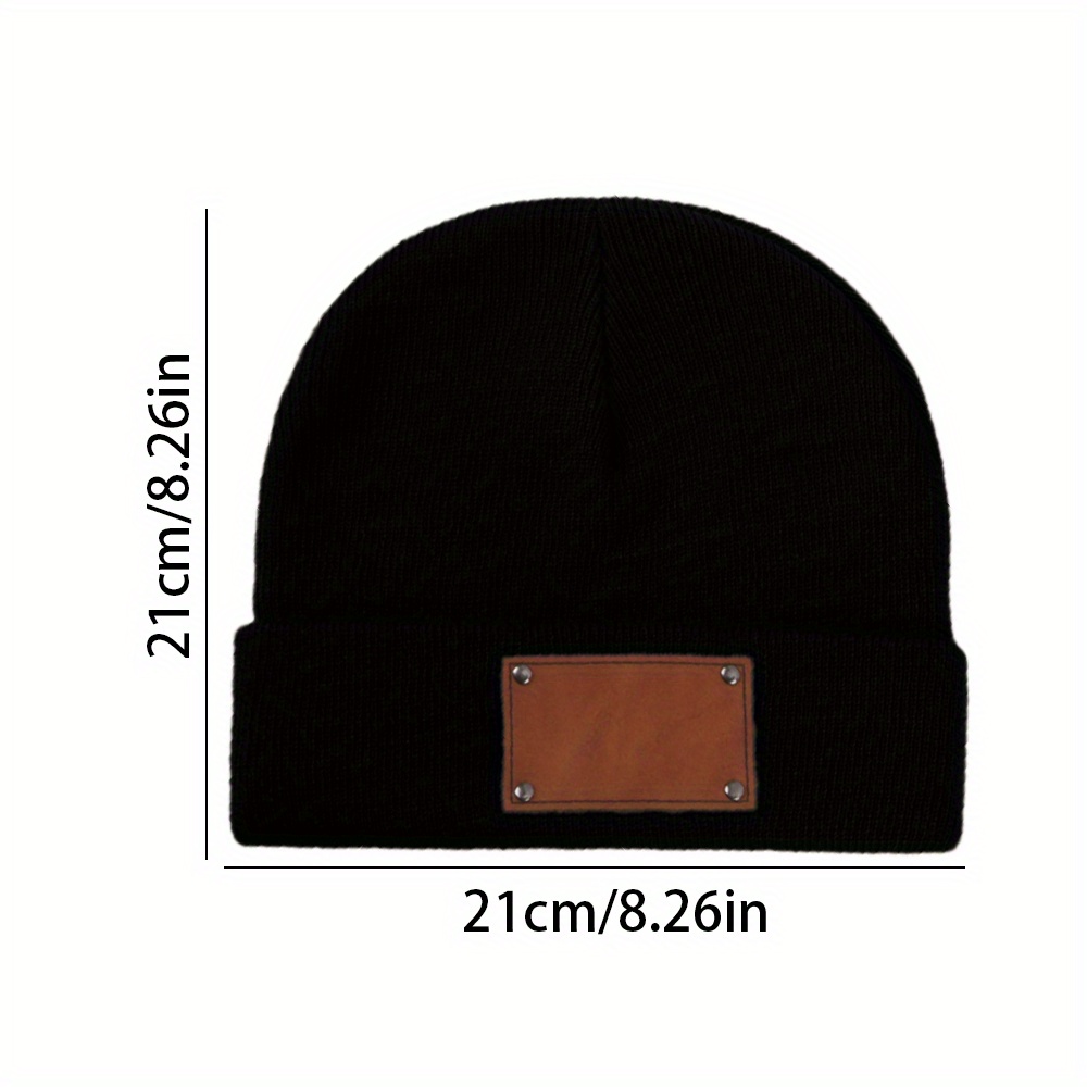 İsim Yazılı Özel Deri Etiketli - Knit Beanie Hat Warm incelemesi ve fiyatı